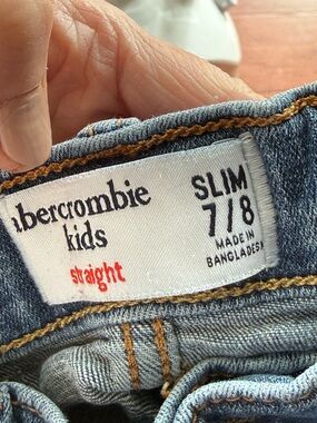 abercrombie kids light blue denim jeans - slim straight
